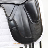 Fairfax Gareth Monoflap Dressage Saddle, 16.5", Adjustable, Black (SKU453)