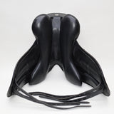 Fairfax Gareth Monoflap Dressage Saddle, 16.5", Adjustable, Black (SKU453)