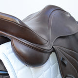 Premier Equine Deauville Leather monoflap Saddle, Adjustable, 17.5" Brown (SKU364)