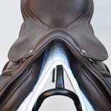 Premier Equine Deauville Leather monoflap Saddle, Adjustable, 17.5" Brown (SKU364)