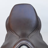 Premier Equine Deauville Leather monoflap Saddle, Adjustable, 17.5" Brown (SKU364)