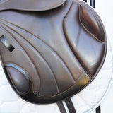 Premier Equine Deauville Leather monoflap Saddle, Adjustable, 17.5" Brown (SKU364)