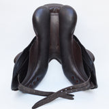 Premier Equine Deauville Leather monoflap Saddle, Adjustable, 17.5" Brown (SKU364)