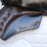 Premier Equine Deauville Leather monoflap Saddle, Adjustable, 17.5" Brown (SKU364)