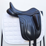 Fairfax Elias Monoflap Dressage Saddle, 17.5", Adjustable, Black (SKU507)