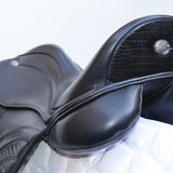 Fairfax Elias Monoflap Dressage Saddle, 17.5", Adjustable, Black (SKU507)