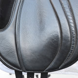 Fairfax Elias Monoflap Dressage Saddle, 17.5", Adjustable, Black (SKU507)