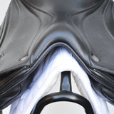 Fairfax Elias Monoflap Dressage Saddle, 17.5", Adjustable, Black (SKU507)