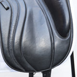 Fairfax Elias Monoflap Dressage Saddle, 17.5", Adjustable, Black (SKU507)