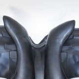 Fairfax Elias Monoflap Dressage Saddle, 17.5", Adjustable, Black (SKU507)