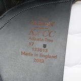 Albion K2 CC (Cob/Connemara) Dressage Saddle - 17" Wide (Adjusta Model) Black (SKU419) NEW (Other)