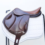 Voltaire Essentials Monoflap Jump saddle, 17.5" Ex-Demo Brown, Adjustable (SKU333)