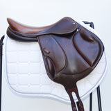 Voltaire Essentials Monoflap Jump saddle, 17.5" Ex-Demo Brown, Adjustable (SKU333)