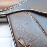 Voltaire Essentials Monoflap Jump saddle, 17.5" Ex-Demo Brown, Adjustable (SKU333)