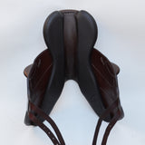 Voltaire Essentials Monoflap Jump saddle, 17.5" Ex-Demo Brown, Adjustable (SKU333)