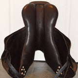 Albion Kontact Lite Monoflap Jump Saddle, 17" Medium, Brown (SKU142)