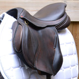 Albion Kontact Lite Monoflap Jump Saddle, 17" Medium, Brown (SKU142)