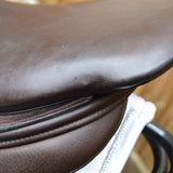 Albion Kontact Lite Monoflap Jump Saddle, 17" Medium, Brown (SKU142)