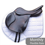 Albion Kontact Lite Monoflap Jump Saddle, 17" Medium, Brown (SKU142)