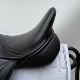 GFS Premier Monoflap Jump Saddle, Adjustable Gullet - 17.5" Black (SKU296)