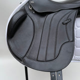 GFS Premier Monoflap Jump Saddle, Adjustable Gullet - 17.5" Black (SKU296)