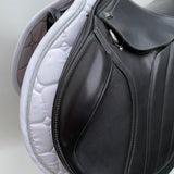 GFS Premier Monoflap Jump Saddle, Adjustable Gullet - 17.5" Black (SKU296)