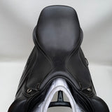 GFS Premier Monoflap Jump Saddle, Adjustable Gullet - 17.5" Black (SKU296)