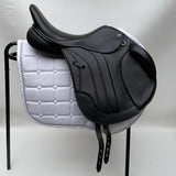 GFS Premier Monoflap Jump Saddle, Adjustable Gullet - 17.5" Black (SKU296)