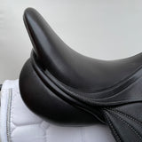 GFS Premier Monoflap Jump Saddle, Adjustable Gullet - 17.5" Black (SKU296)