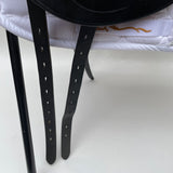 Equipe Emporio Monoflap Dressage Saddle, 16" +2 (wide), Black (SKU311)