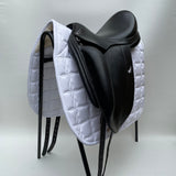 Equipe Emporio Monoflap Dressage Saddle, 16" +2 (wide), Black (SKU311)