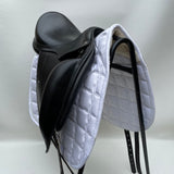 Equipe Emporio Monoflap Dressage Saddle, 16" +2 (wide), Black (SKU311)