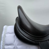 Equipe Emporio Monoflap Dressage Saddle, 16" +2 (wide), Black (SKU311)