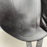 Equipe Emporio Monoflap Dressage Saddle, 16" +2 (wide), Black (SKU311)