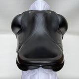Equipe Emporio Monoflap Dressage Saddle, 16" +2 (wide), Black (SKU311)