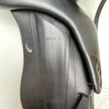 Equipe Emporio Monoflap Dressage Saddle, 16" +2 (wide), Black (SKU311)