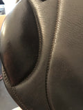 Silhouette monoflap event / jump Insignia saddle, 17" Wide, Brown (SKU131)