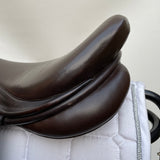 Silhouette monoflap event / jump Insignia saddle, 17" Extra Extra Wide (XXW), Brown (SKU293)