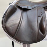 Silhouette monoflap event / jump Insignia saddle, 17" Extra Extra Wide (XXW), Brown (SKU293)
