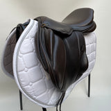 Silhouette monoflap event / jump Insignia saddle, 17" Extra Extra Wide (XXW), Brown (SKU293)