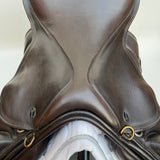 Silhouette monoflap event / jump Insignia saddle, 17" Extra Extra Wide (XXW), Brown (SKU293)
