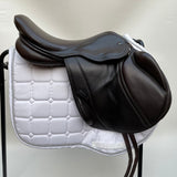 Silhouette monoflap event / jump Insignia saddle, 17" Extra Extra Wide (XXW), Brown (SKU293)