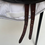 Silhouette monoflap event / jump Insignia saddle, 17" Extra Extra Wide (XXW), Brown (SKU293)