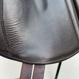 Silhouette monoflap event / jump Insignia saddle, 17" Extra Extra Wide (XXW), Brown (SKU293)