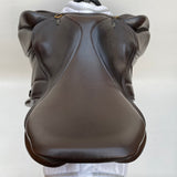 Silhouette monoflap event / jump Insignia saddle, 17" Extra Extra Wide (XXW), Brown (SKU293)