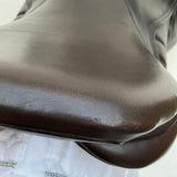 Silhouette monoflap event / jump Insignia saddle, 17" Extra Extra Wide (XXW), Brown (SKU293)