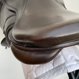Silhouette monoflap event / jump Insignia saddle, 17" Extra Extra Wide (XXW), Brown (SKU293)