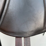 Silhouette monoflap event / jump Insignia saddle, 17" Extra Extra Wide (XXW), Brown (SKU293)