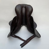 Silhouette monoflap event / jump Insignia saddle, 17" Extra Extra Wide (XXW), Brown (SKU293)