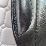 Silhouette Monoflap Event / Jump Insignia saddle, 17" Extra Wide (XW), Black (SKU330)